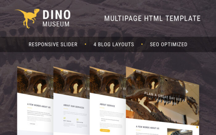 Dino Museum Website Template