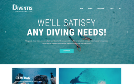 Diventis - Diving Equipment Online Store Shopify Theme