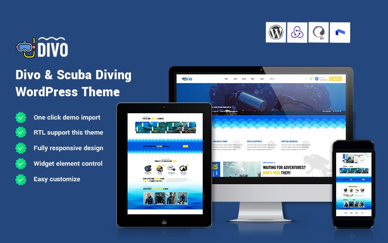 Divo - Scuba Diving WordPress Theme