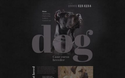 Dog Breeder Website Template