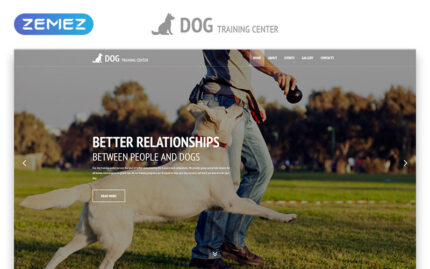 Dog Training Center - Dog Templates Responsive Modern HTML Website Template