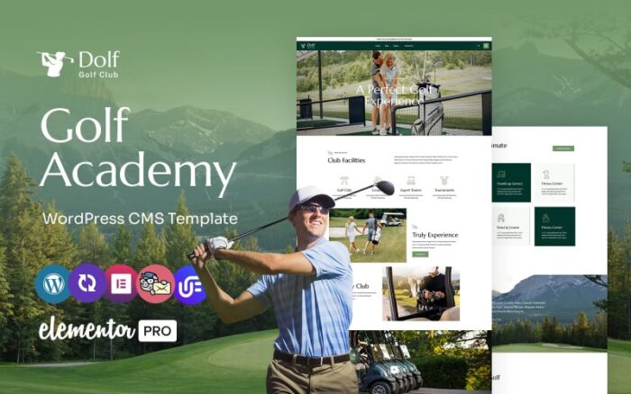 Dolf - Golf Academy Multipurpose WordPress Elementor Theme WordPress Theme