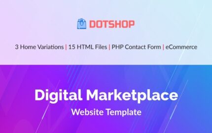 DotShop - Digital Marketplace Website Template