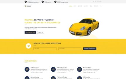 Draxer - Car Repair Multipurpose Minimal WordPress Elementor Theme WordPress Theme