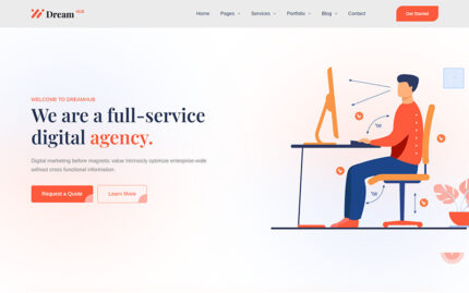 Dreamhub - Digital Agency HTML5 Template Website Template