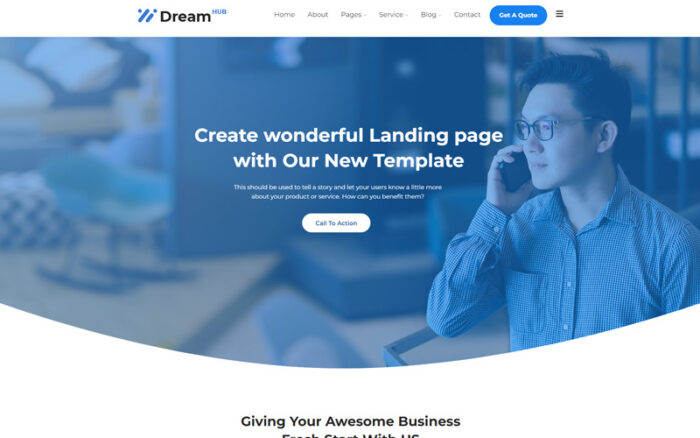 DreamHub Lead Generation WordPress Theme