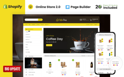 Drinks & Beverages Store Shopify Theme