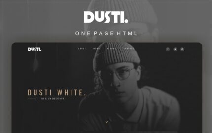 Dusti - Portfolio Multipurpose Modern Landing Page Template