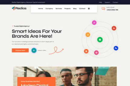 Redias - Creative Digital Agency WordPress Theme