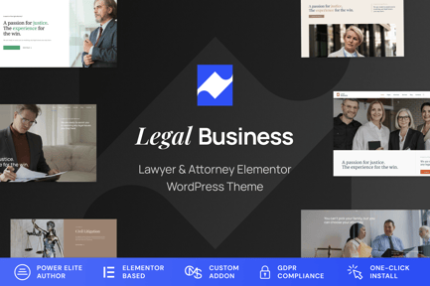 Legal Business - Attorney & Lawyer WordPress Theme