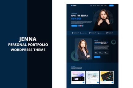 Jenna – Personal Portfolio WordPress Theme