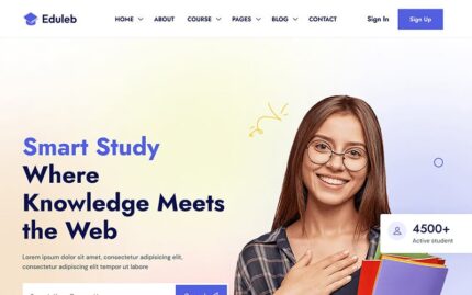 Eduleb - Education HTML Template Website Template