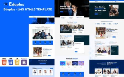 Eduplus - LMS HTML5 TEMPLATE Website Template