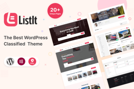 ListIt – Clasified WordPress Theme