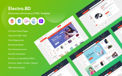 ElectroBD - Electronics eCommerce HTML Template Website Template