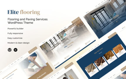 Elite Flooring - Paving Services WordPress Template WordPress Theme