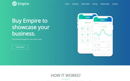 Empire - App Landing HTML5 Template Landing Page Template