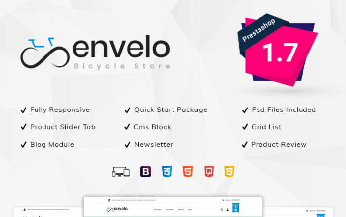 Envelo Bicycle Store PrestaShop Theme