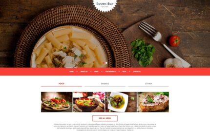 European Restaurant Responsive Joomla Template