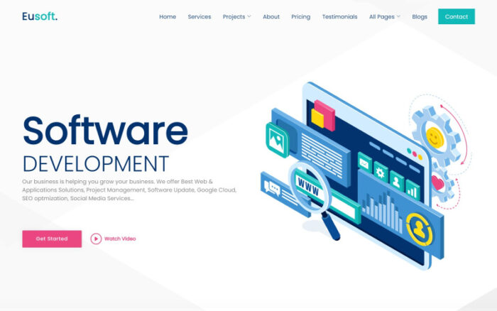 Eusoft - Technology & IT Solutions Multipurpose Website Template