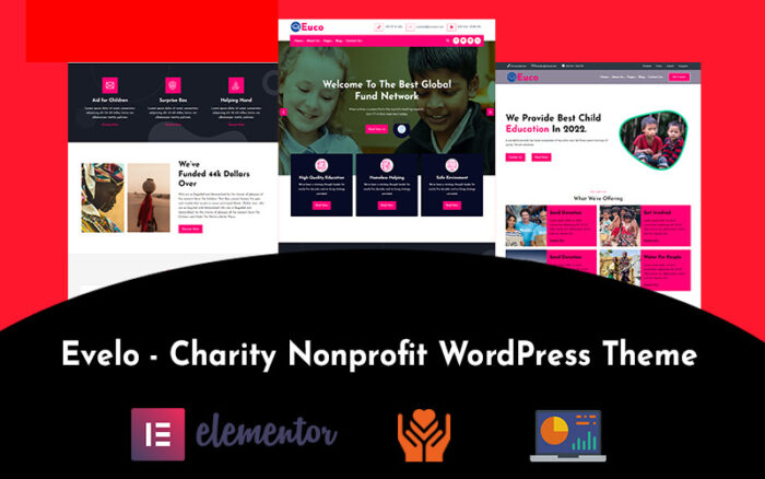 Evelo - Children Charity Nonprofit WordPress Theme