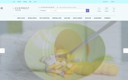 Eveprest - Drugstore PrestaShop Theme