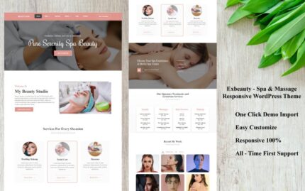 Exbeauty - Spa & Massage Responsive WordPress Theme