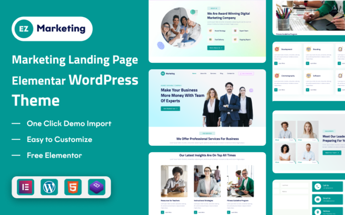 EZ-Marketing: Power Up Your Marketing Strategy WordPress Theme