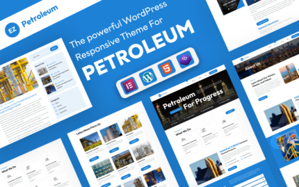 EZ Petroleum: Advanced Petroleum Solutions WordPress Theme