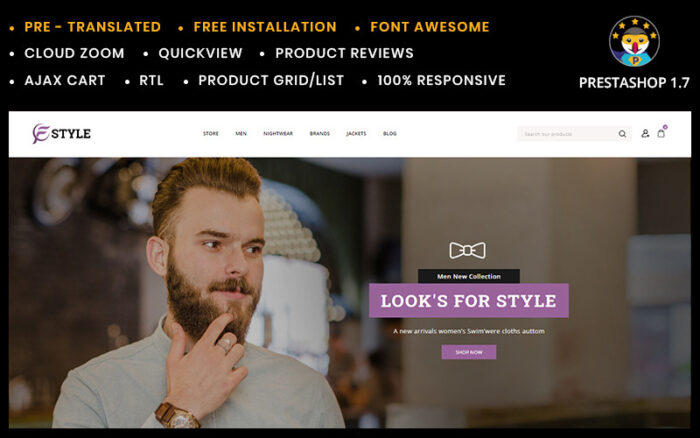 F-style Fashion Shop PrestaShop Theme