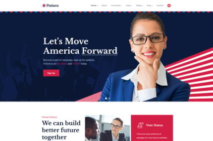 Potisen - Election & Political WordPress Theme