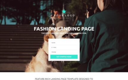 Fashion Responsive Landing Page Template