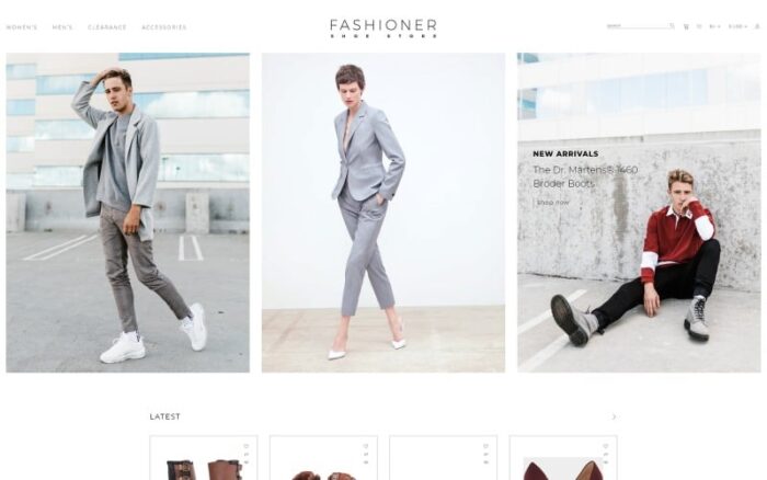 Fashioner - shoes store OpenCart Template