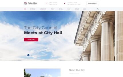 FederalGov - Government Ready-to-Use Classic HTML Website Template