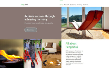 Feng Shui Website Template