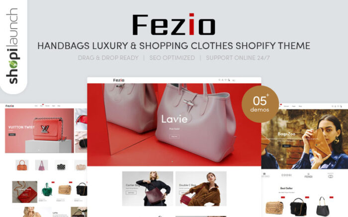 Fezio - Handbags & Shopping Clothes Shopify Theme