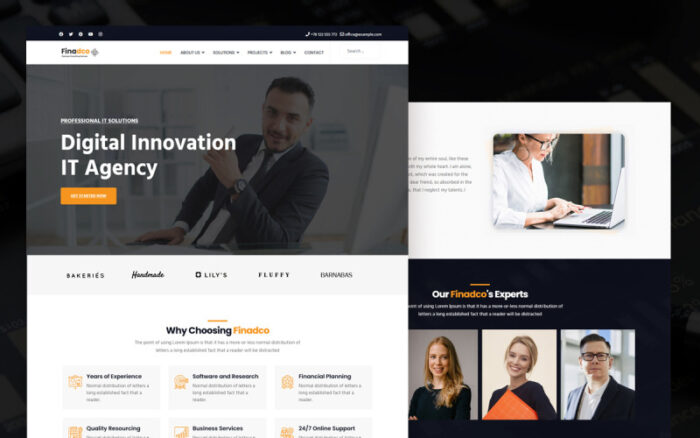 Finadco - Joomla 5 Business Consulting Service Template Joomla Template