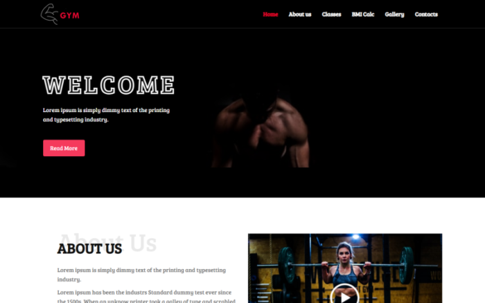 Fitness –Ready-to-Use Clean Bootstrap HTML Website Template