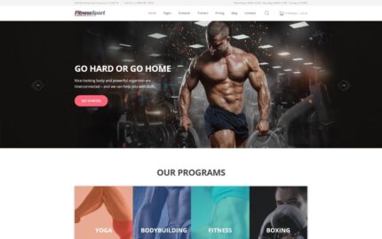 FitnessSport Website Template