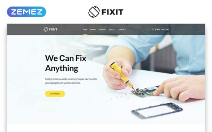 Fixit - Gadget Repair Services Clean Multipage HTML5 Website Template