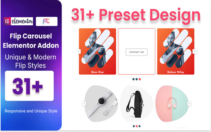 Flip Carousel WordPress Plugin For Elementor