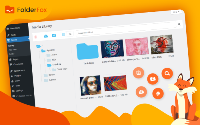 Folder Fox - Media Folders And Search For Wordpress WordPress Plugin