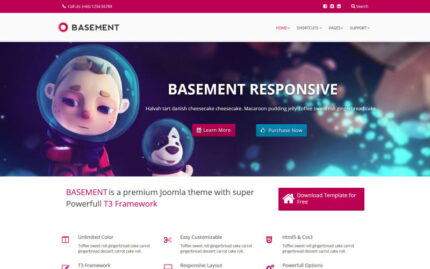 Free Basement Joomla 3 Construction Business Template Joomla Template