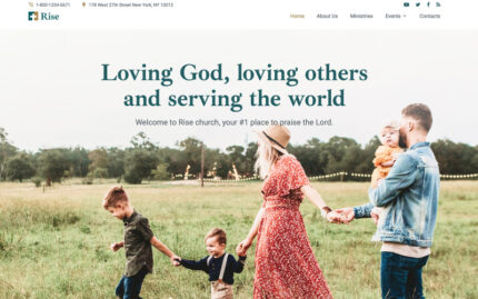 Free Rise - Responsive Church Website Template