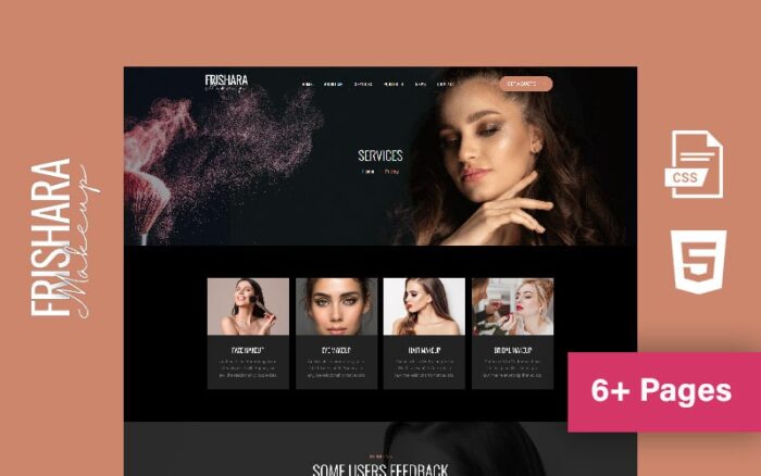 Frishara - Makeup Artist Website Template