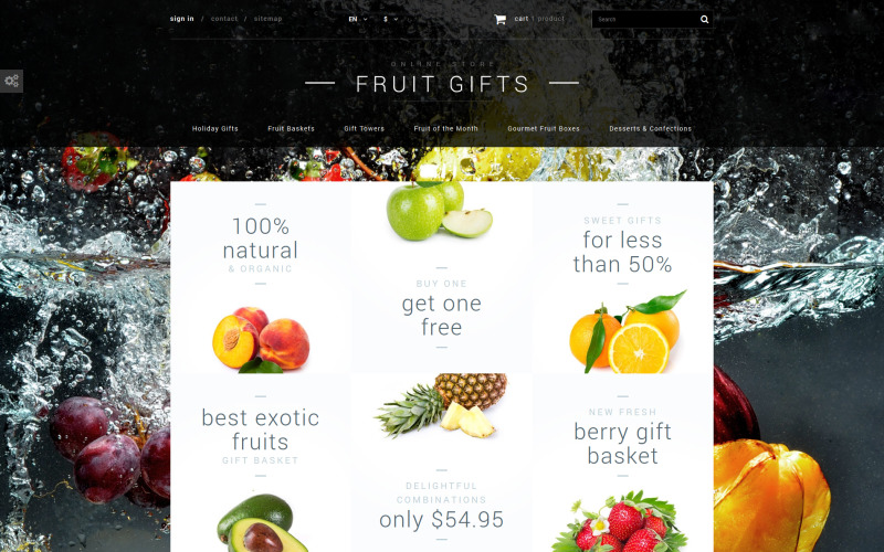 Fruit Gifts Store PrestaShop Theme