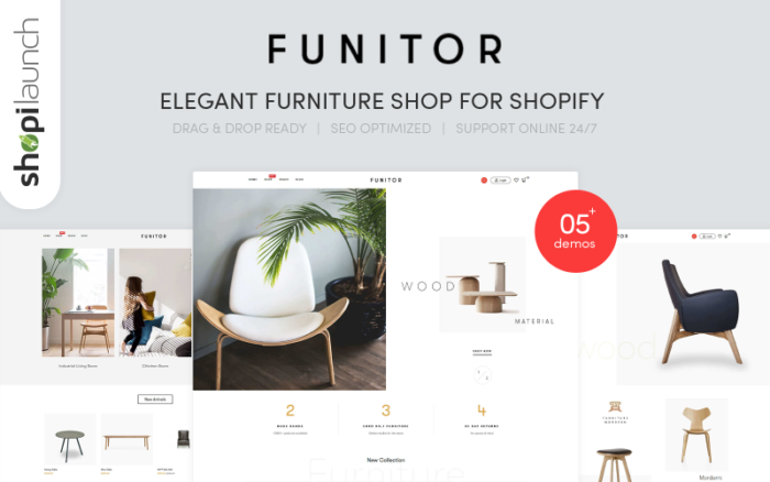 Funitor - Elegant furniture shop for Shopify Theme