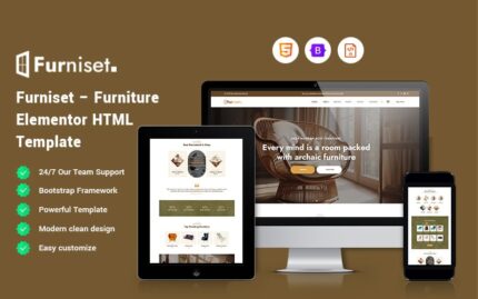 Furniset – Furniture Elementor Website Template