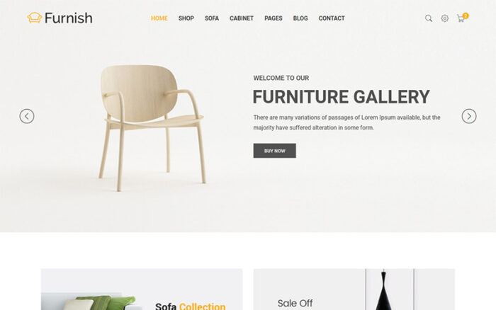 Furnish - Minimalist Furniture Website Template