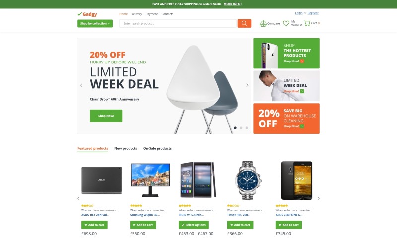 Gadgy - Wholesale Store WooCommerce Theme